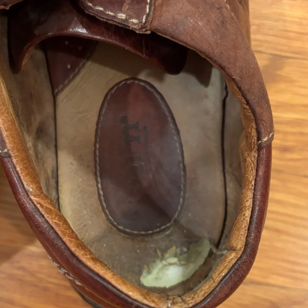 Born Men's Dark Brown Leather Derbys
